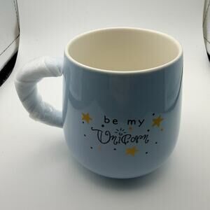 Unicorn Mug Baby Blue Ceramic NEW